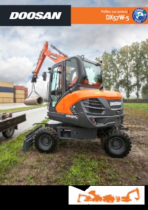 Gumikerekes kotrók Doosan DX57W-5