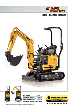 Minikotrók New Holland E10SR