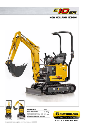 Minikotrók New Holland E10SR