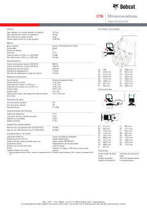 Minikotrók Bobcat E 16