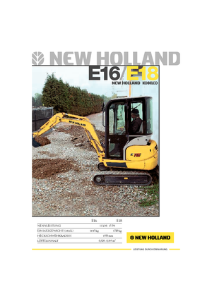 Minikotrók New Holland E 16