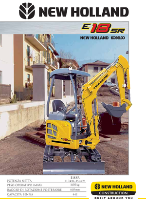 Minikotrók New Holland E18SR