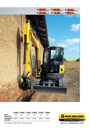 Minikotrók New Holland E50B SR