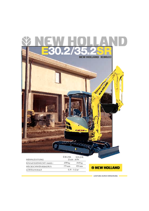 Minikotrók New Holland E30.2SR