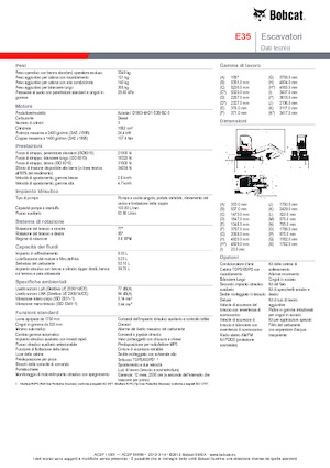 Minikotrók Bobcat E35