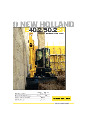 Minikotrók New Holland E50.2SR