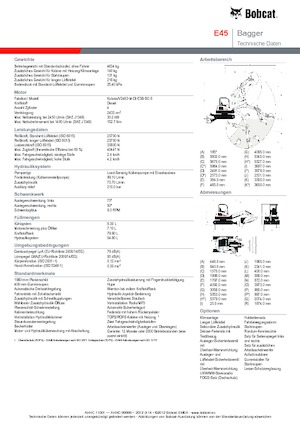 Minikotrók Bobcat E45