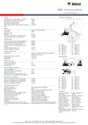 Minikotrók Bobcat E45