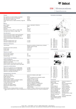 Minikotrók Bobcat E50z