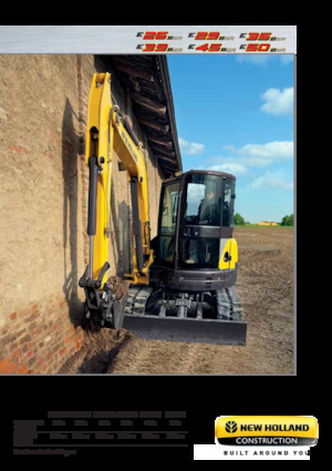Minikotrók New Holland E35B