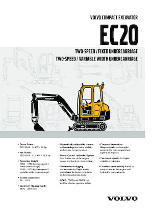 Minikotrók Volvo EC20