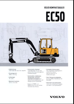 Minikotrók Volvo EC50V