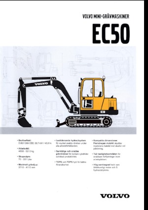 Minikotrók Volvo EC50V