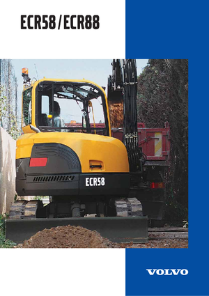 Minikotrók Volvo ECR58