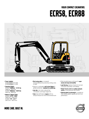 Minikotrók Volvo ECR58