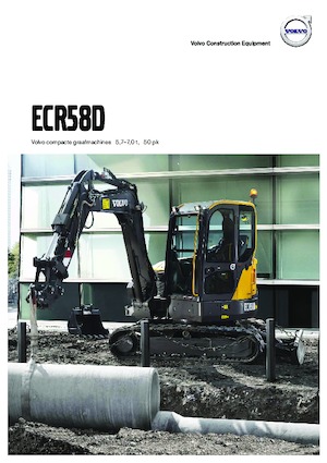Minikotrók Volvo ECR58D