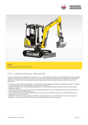 Minikotrók Wacker Neuson ET24