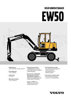 Gumikerekes kotrók Volvo EW50