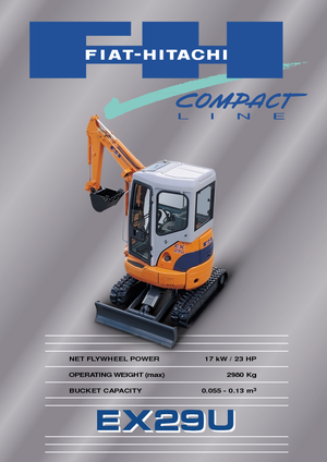 Minikotrók Fiat-Hitachi EX 29 U