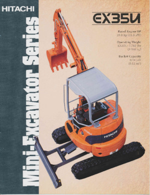 Minikotrók Hitachi EX35U
