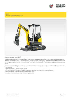 Minikotrók Wacker Neuson EZ17