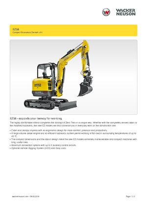 Minikotrók Wacker Neuson EZ38