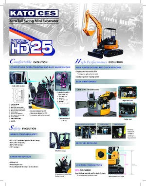 Minikotrók Kato HD25V4