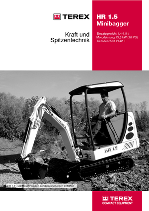 Minikotrók Terex-Schaeff HR 1.5