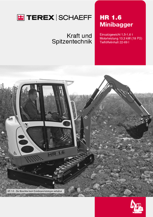 Minikotrók Terex-Schaeff HR 1.6