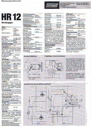 Minikotrók Terex-Schaeff HR 12