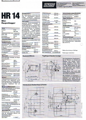 Minikotrók Terex-Schaeff HR 14