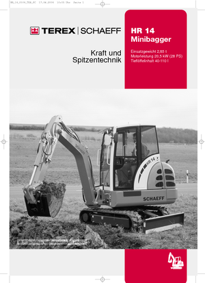 Minikotrók Terex-Schaeff HR 14