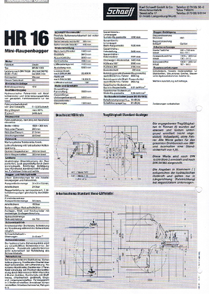 Minikotrók Terex-Schaeff HR 16