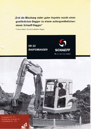 Minikotrók Terex-Schaeff HR 22