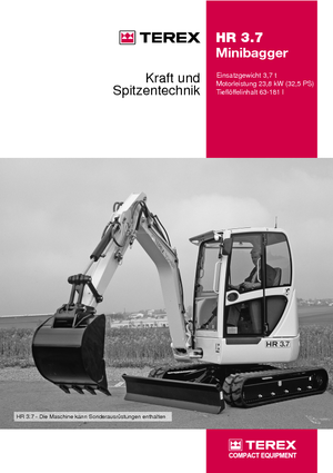 Minikotrók Terex-Schaeff HR 3.7