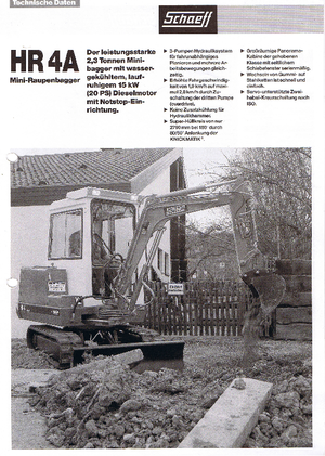 Minikotrók Terex-Schaeff HR 4 A