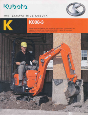 Minikotrók Kubota K008-3