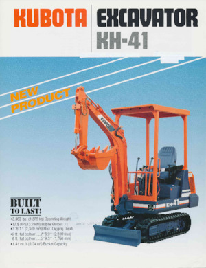 Minikotrók Kubota KH41