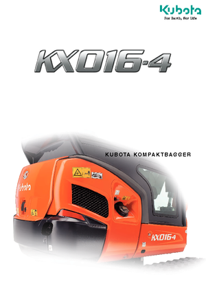 Minikotrók Kubota KX016-4 G