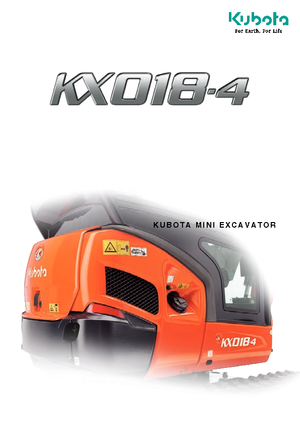 Minikotrók Kubota KX018-4 G