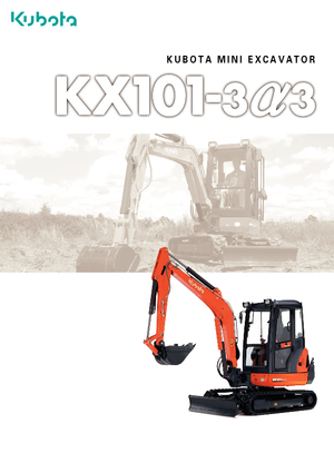 Minikotrók Kubota KX101-3α3