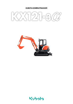 Minikotrók Kubota KX121-3α GL