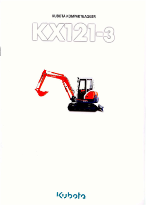 Minikotrók Kubota KX121-3 GL