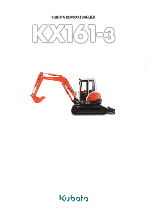 Minikotrók Kubota KX161-3α GL