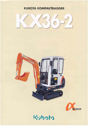 Minikotrók Kubota KX36-2 HG