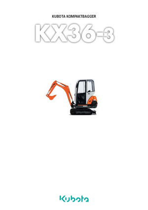 Minikotrók Kubota KX36-3 GL