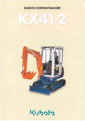 Minikotrók Kubota KX41-2 HG