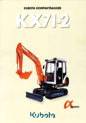 Minikotrók Kubota KX71-2 G