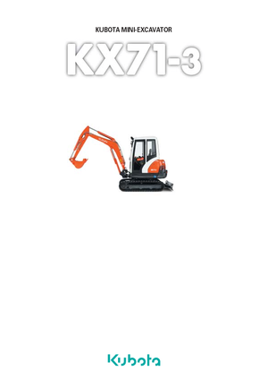 Minikotrók Kubota KX71-3 GL