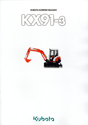 Minikotrók Kubota KX91-3 GL